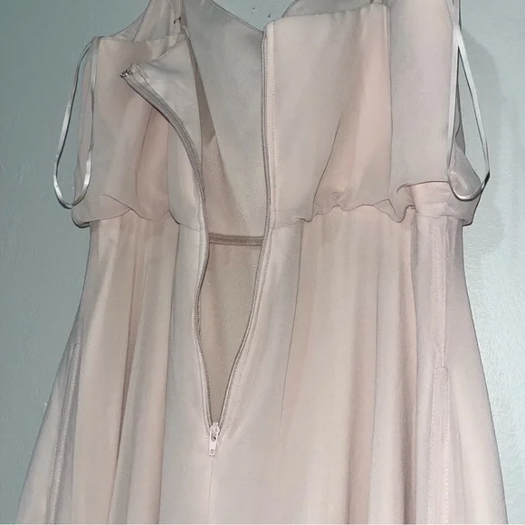 Birdy Grey size medium bridesmaid taupe light pink dress - Picture 7 of 11